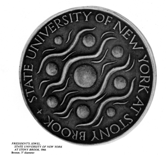 1966 Stony Brook logo depicting stones in brook