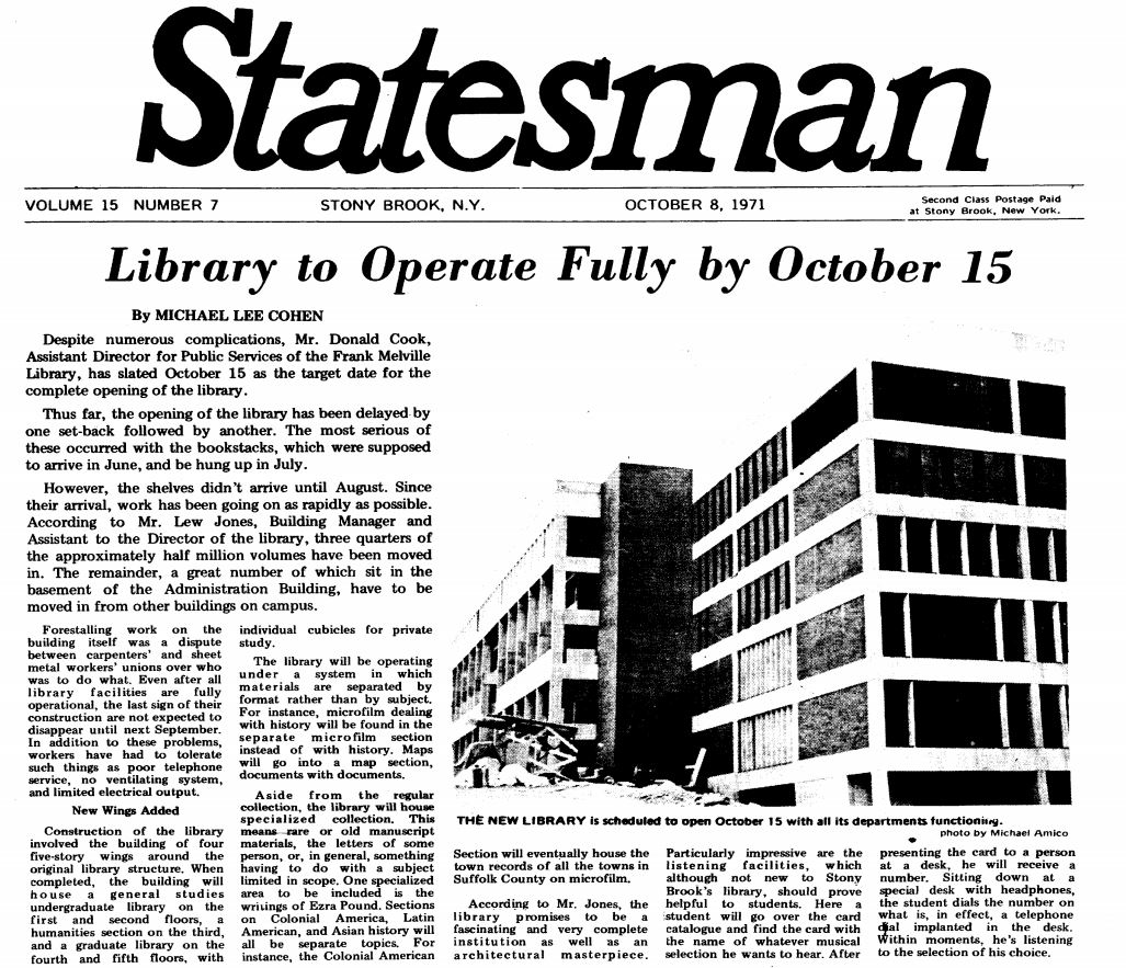 Statesman newspaper, October 8 1971